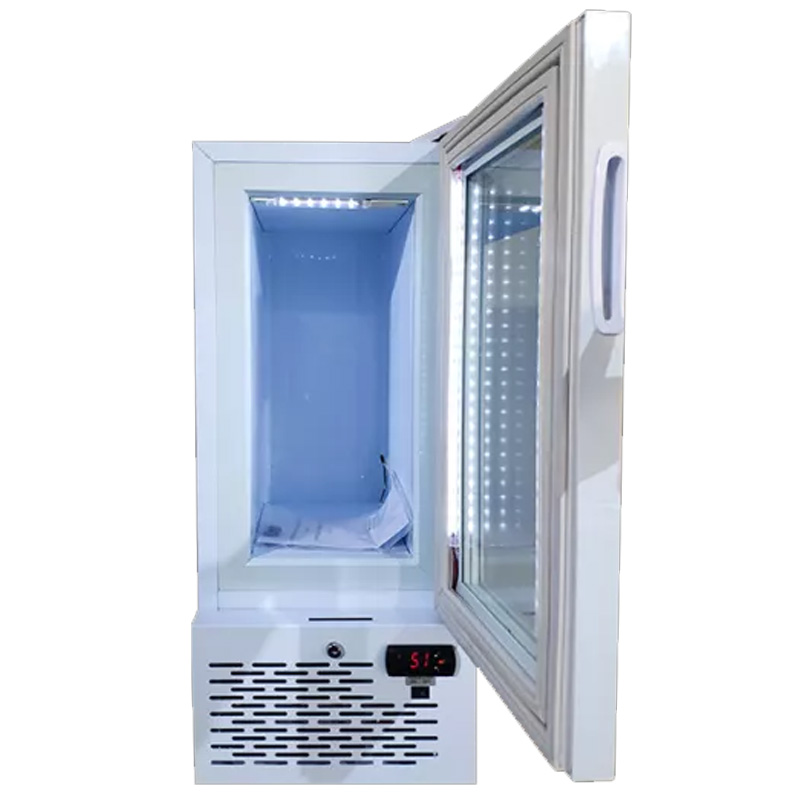 glass front fridge freezer